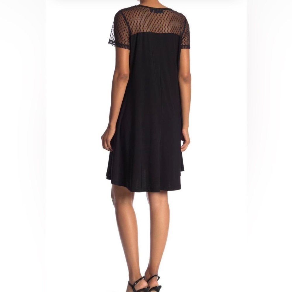 Nina Leonard navy high low shift dress size large - Picture 2 of 2